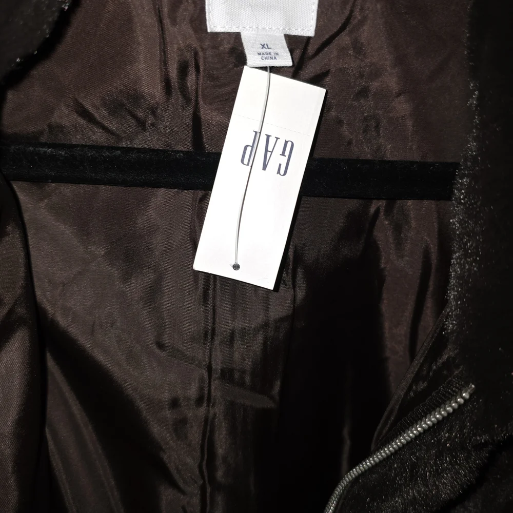 GAP Dark Brown Faux Fur Jacket - Picture 8 of 12